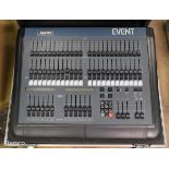 Jands Event 24 DMX lighting control console in flight case