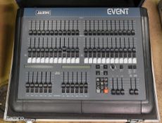 Jands Event 24 DMX lighting control console in flight case