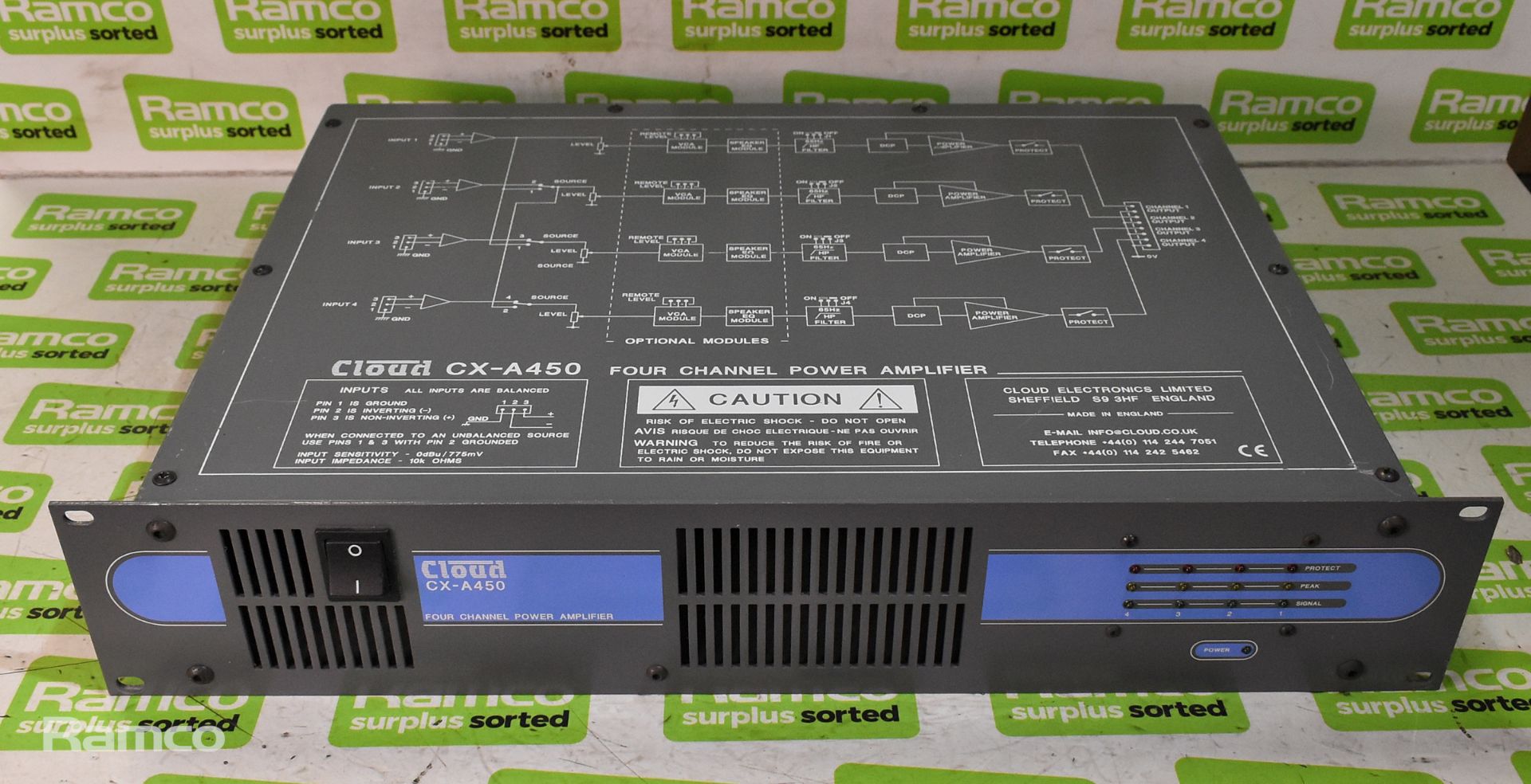 2x Cloud CX-A450 4-channel power amplifiers - Image 7 of 11