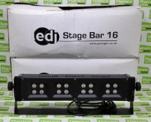 2x LEDJ Stage Bar 16 LED batten lights - boxed