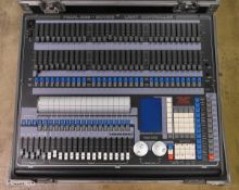 Avolites Pearl 2008 lighting console in flight case with 8in monitor, spares pack, manual and mains