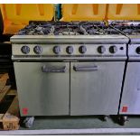 Falcon G3101 6-burner gas oven range - W 900 x D 780 x H 900mm