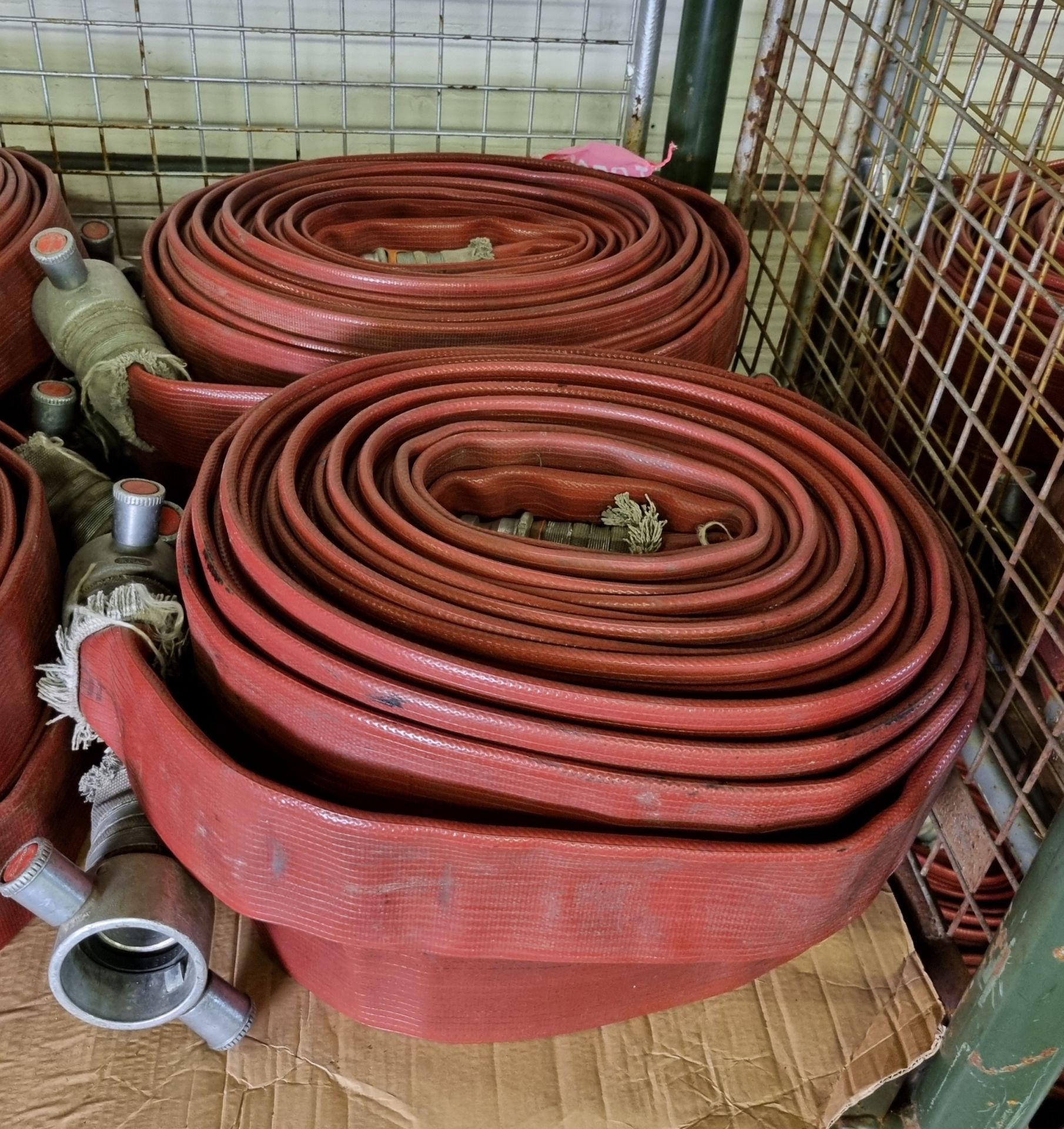 8x Angus Duraline 70mm lay flat hoses with couplings - approx 23 M in length - Image 3 of 5
