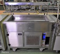 Moffat VCRW3R Versicarte refrigerated serving counter - W 1160 x D 680 x H 1300mm - NO SNEEZE GUARD