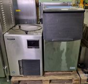 Hoshizaki FM-170AFE-N stainless steel ice making machine with storage bin - AS SPARES