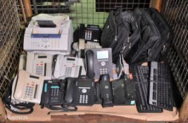 Office equipment - laptop bags, printer, telephones and keyboards