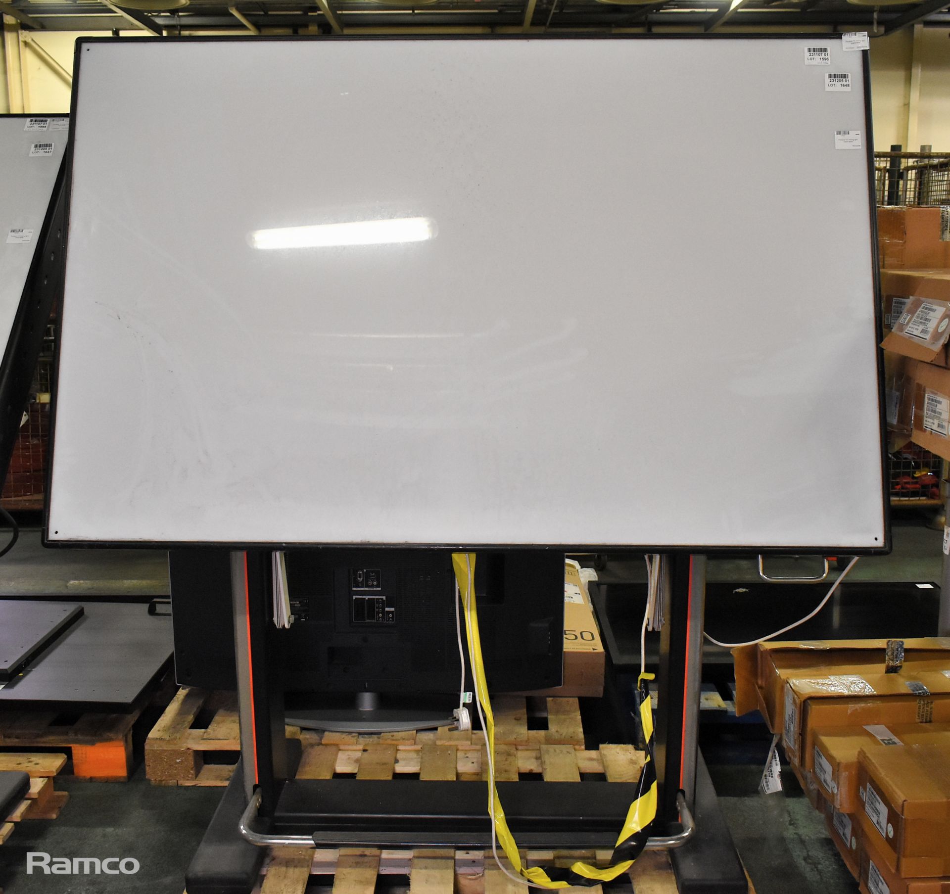 3x Portable 74 inch folding light board tables - Image 3 of 8