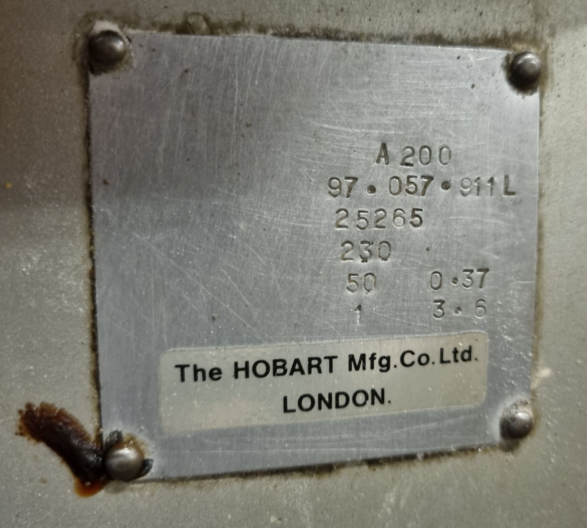 Hobart A200 freestanding mixer - L 500 x W 500 x H 1250mm - NO ATTACHMENTS - Bild 5 aus 5