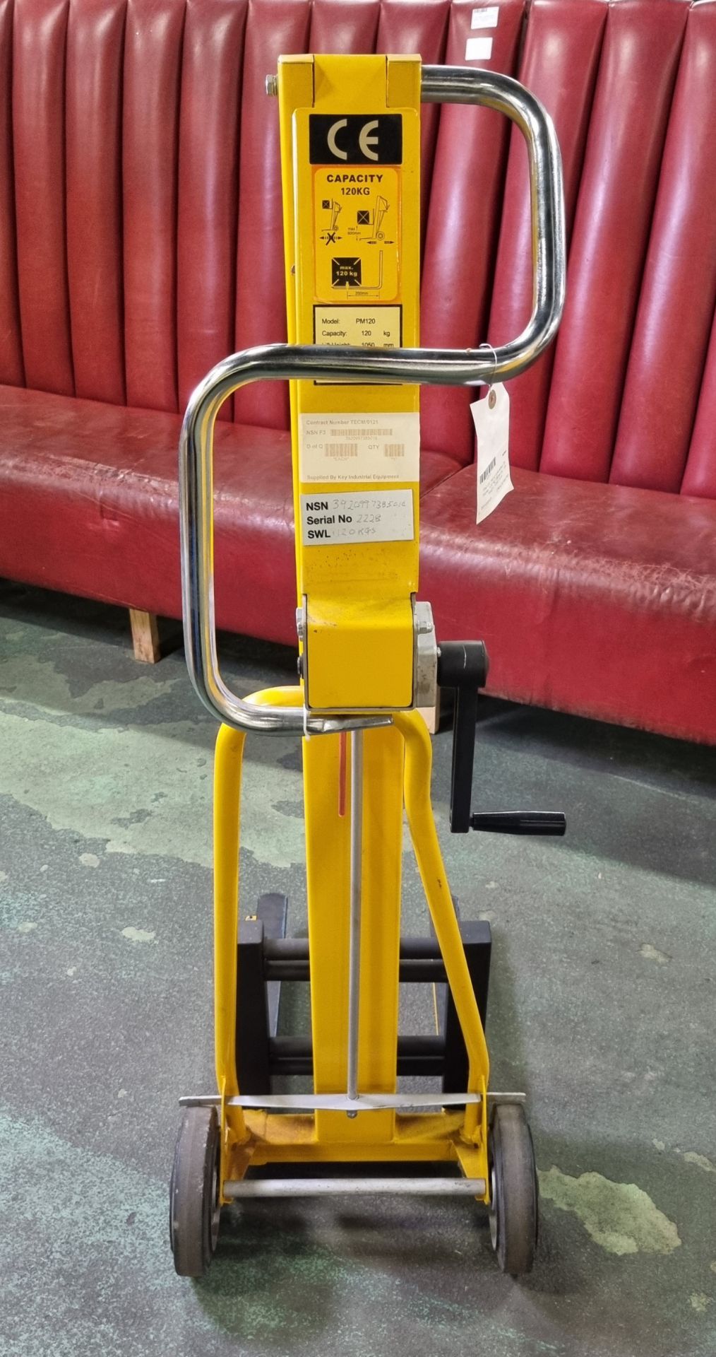 PM120 hand operated lift trolley 120 kg capacity - lift height 1050 mm - Bild 3 aus 6