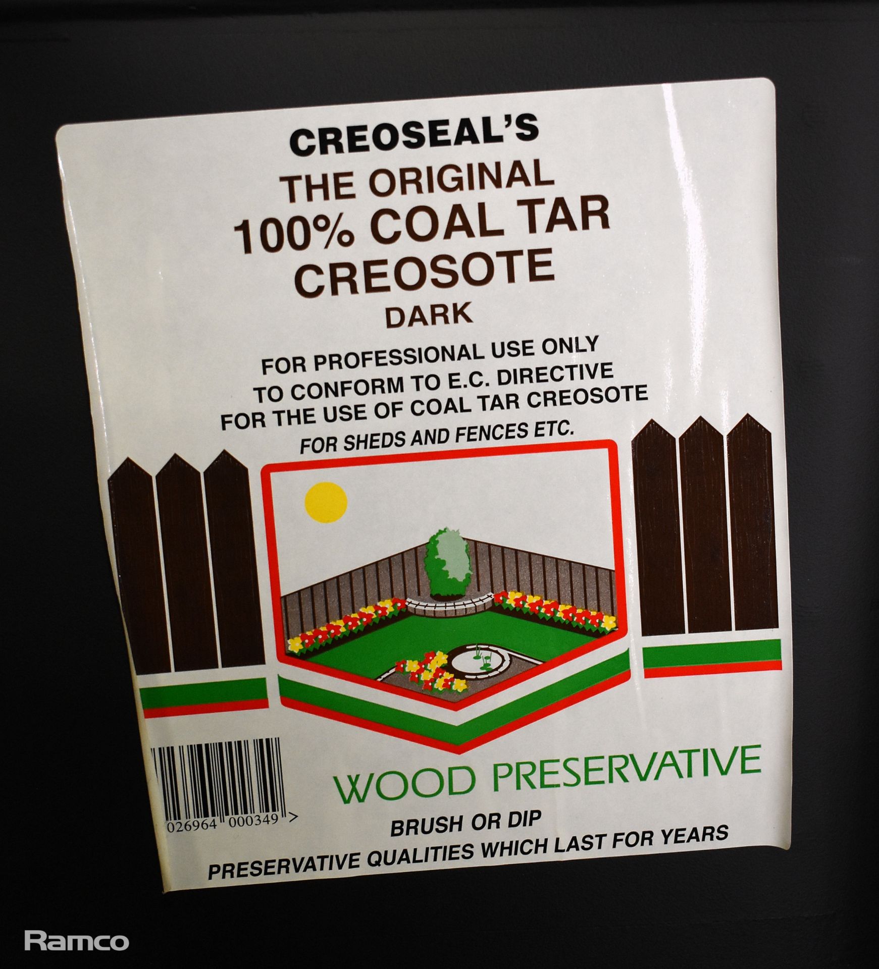 2x tubs of Creoseal 20 litre 100% coal tar creosote, 2x tubs of Creoseal coal tar creosote 20L - Image 2 of 3