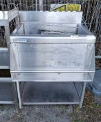 IMC Bartender stainless steel sink bowl unit - W 600 x D 600 x H 850mm