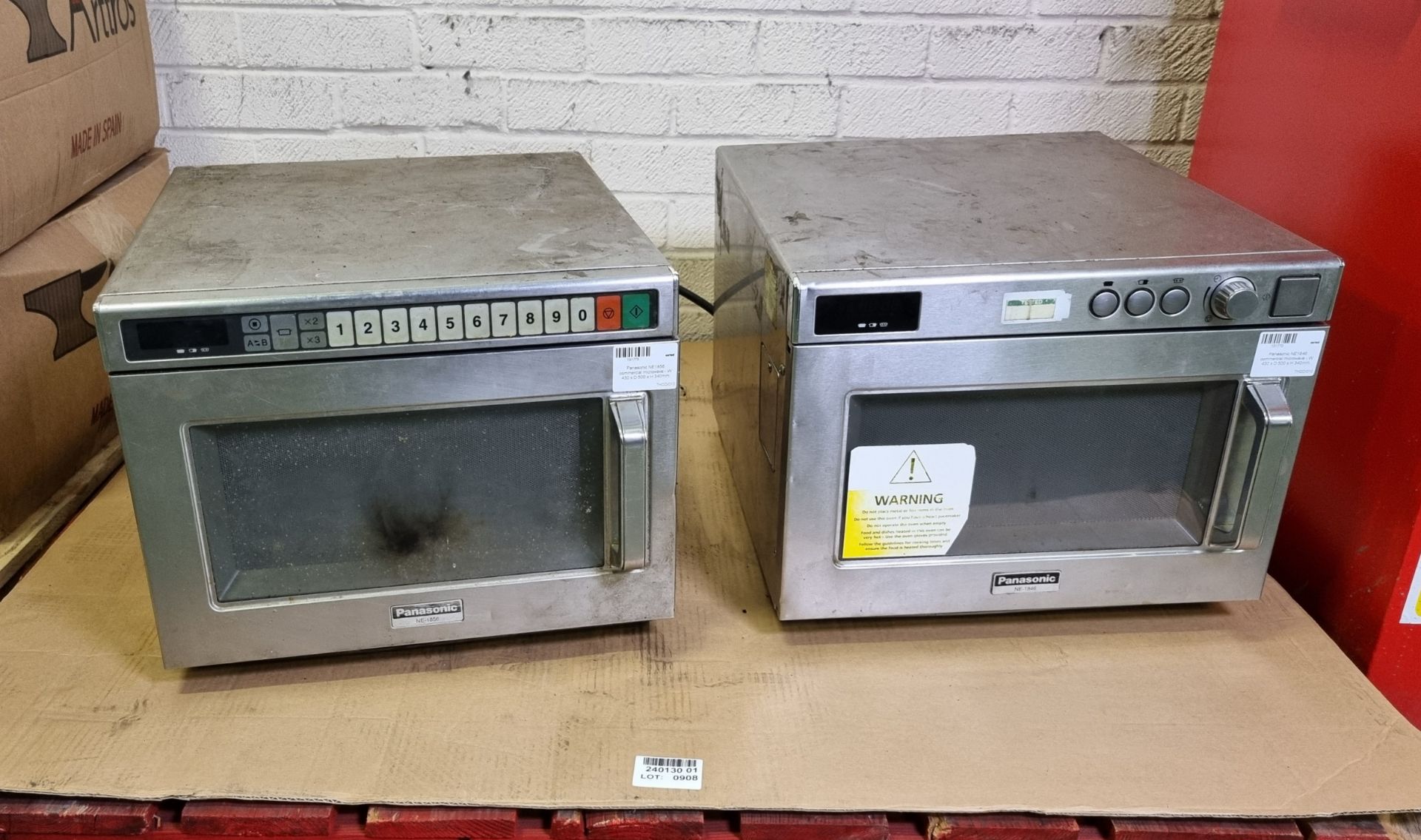 2x Panasonic commercial microwaves