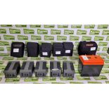 Tracer BP2568 12v 24Ah lithium-ion battery with case, 5x Tracer BP2607 units 12v 7Ah lithium-ion bat