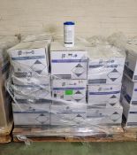 24x boxes of Micronclean Veriguard 1 polypropylene 8 inch x 8 inch tube wipes - 12 per box