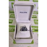 Pulsar PXD 433 PO analogue wrist watch with case