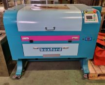 Boxford BGL460 80W CO2 laser cutting and engraving machine - Serial No: 11575 12 16 - machine dimens
