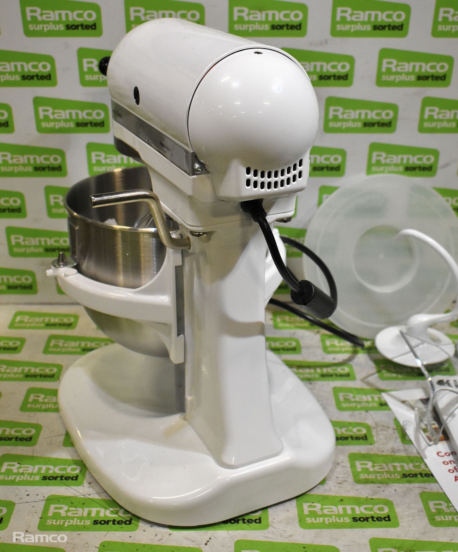 KitchenAid 5KPM5BWH electric stand mixer with accessories 240V - Image 5 of 9