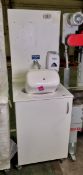 Portable hand wash station with under counter storage & Armitage Shanks mixer tap L 600 x W 680