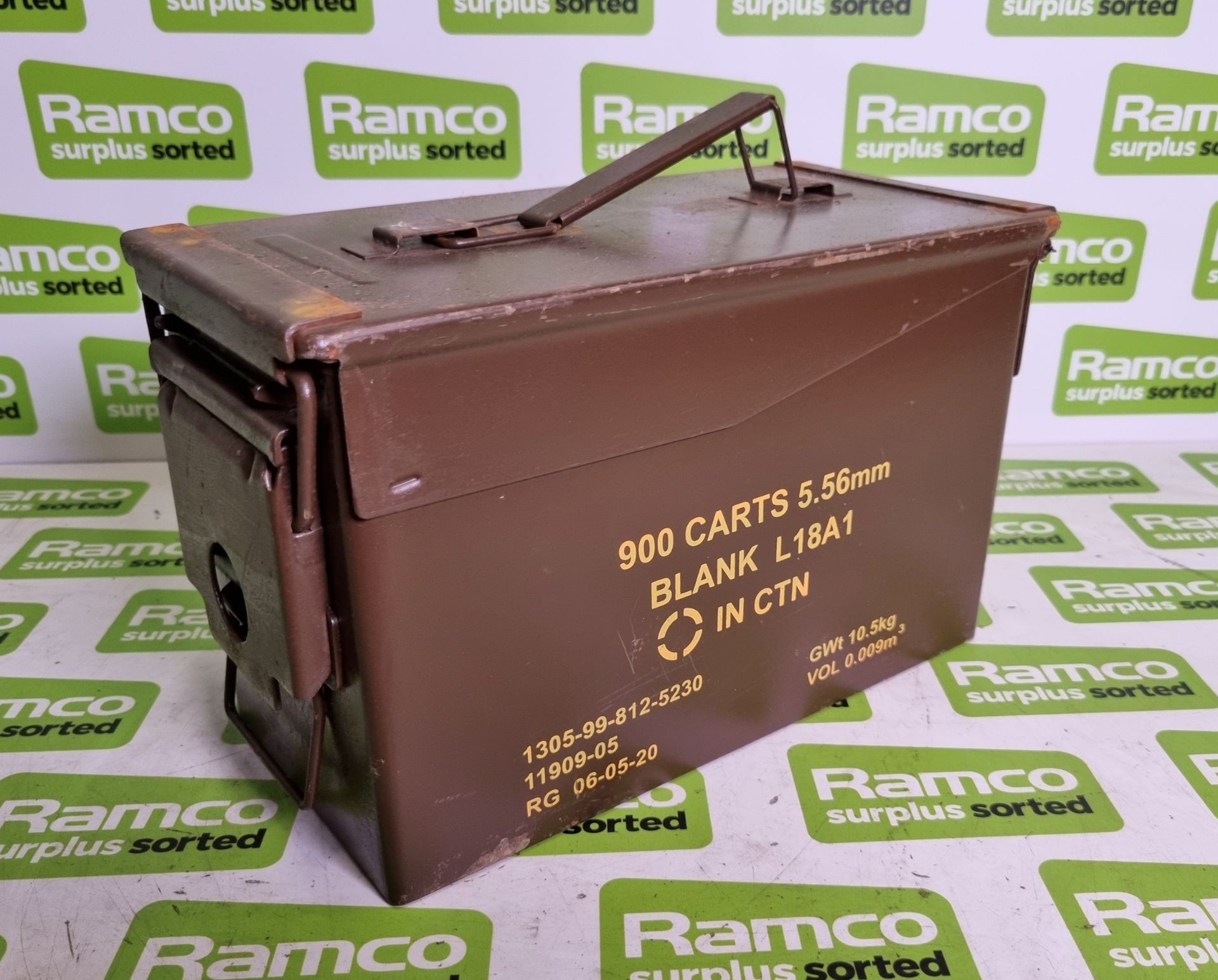 84x Small metal ammo containers - W 300 x D 155 x H 190 mm - L18 A1 - Image 3 of 6