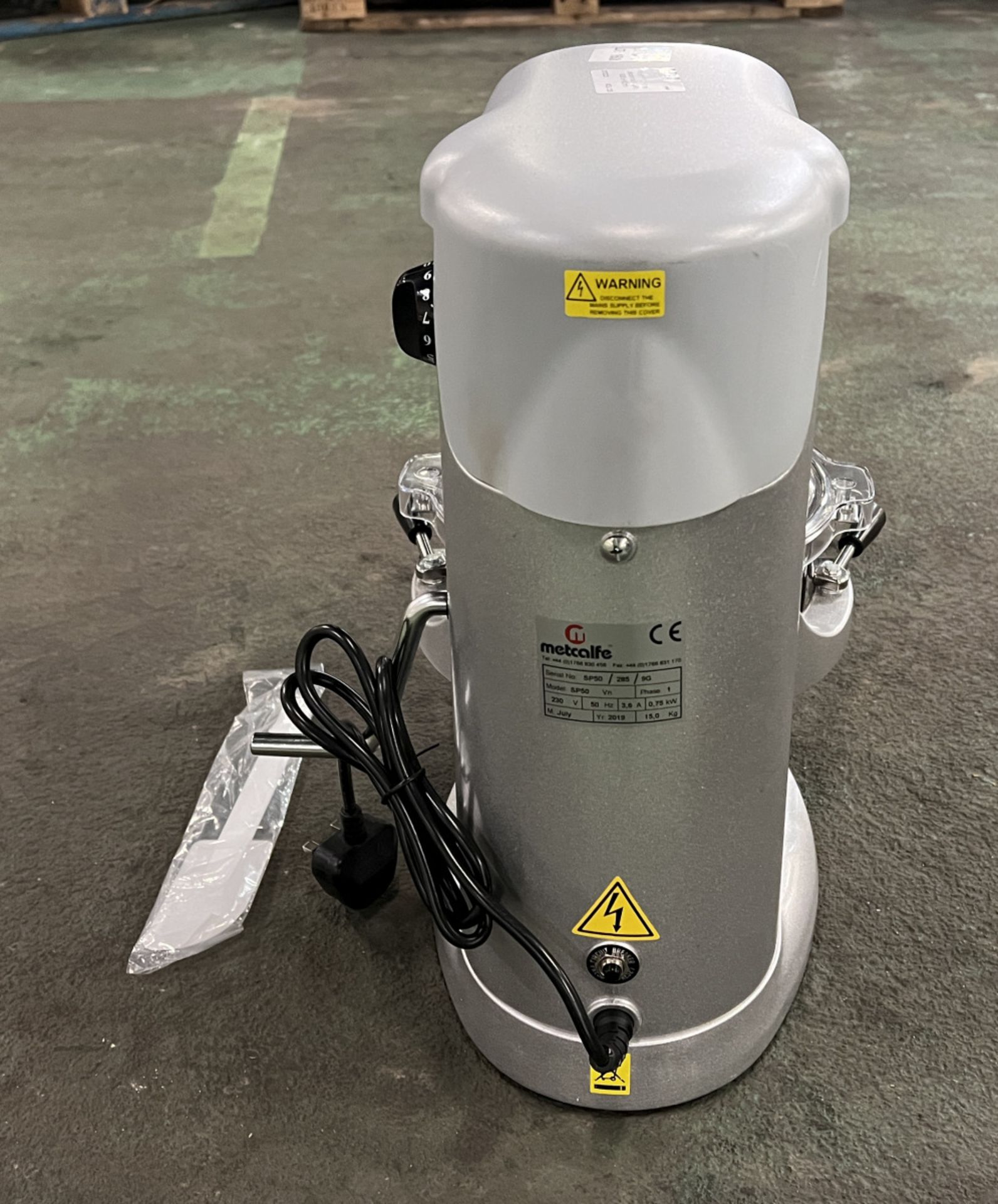 Metcalfe SP-50HI 5 litre planetary mixer - L 384 x W 330 x H 452mm - Bild 5 aus 7