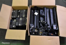 Selection of motorola tetra single, 6 bay chargers - UNTESTED, 12x TAIT T2030 trunked radios