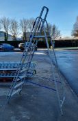 Abru 7 rung step ladder with platform - L 1060 x W 680 x H 150mm
