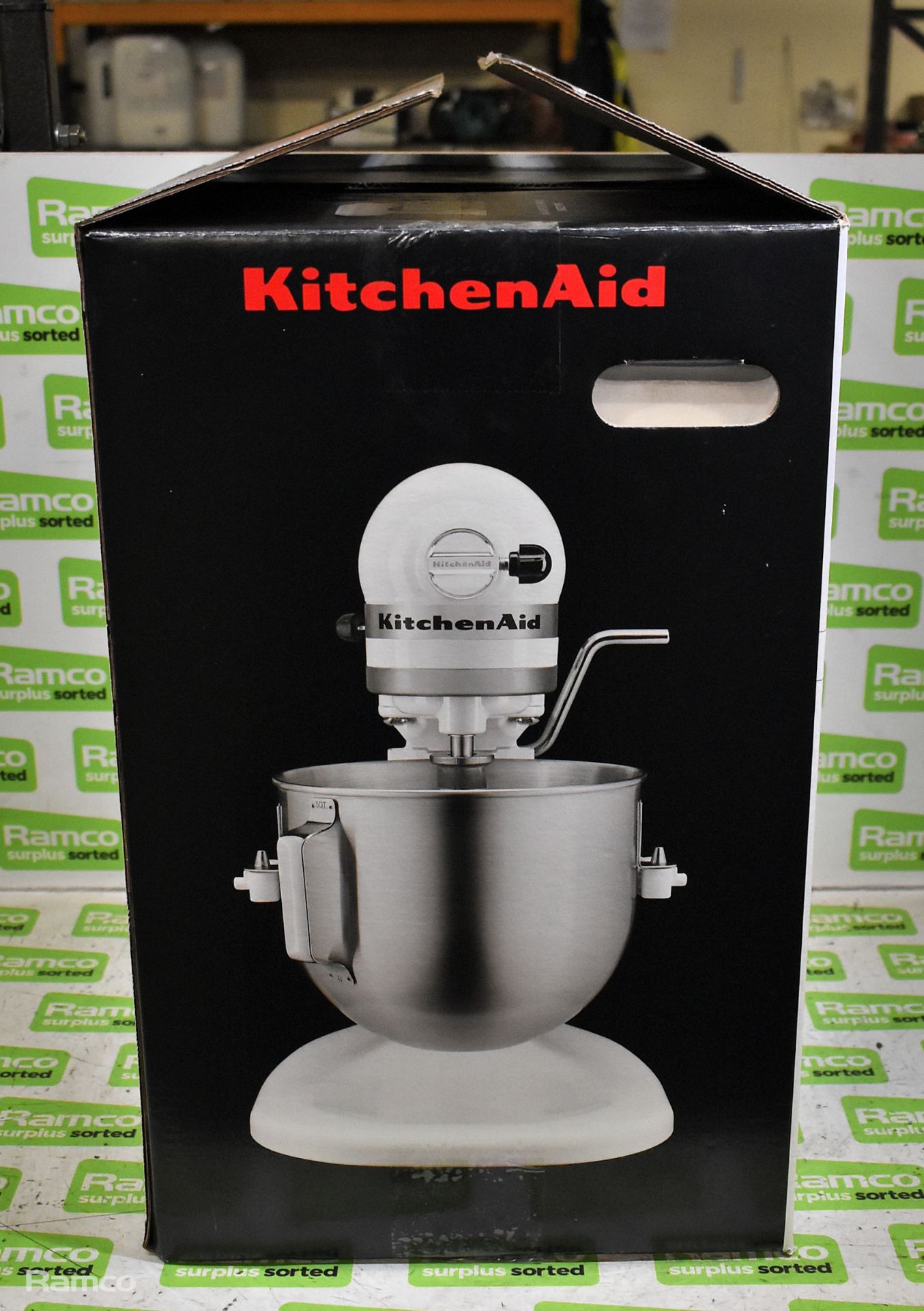 KitchenAid 5KPM5BWH electric stand mixer with accessories 240V - Image 9 of 9