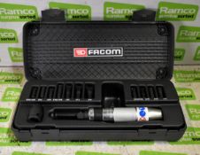 Facom NS.260A impact screwdriver with bits in case