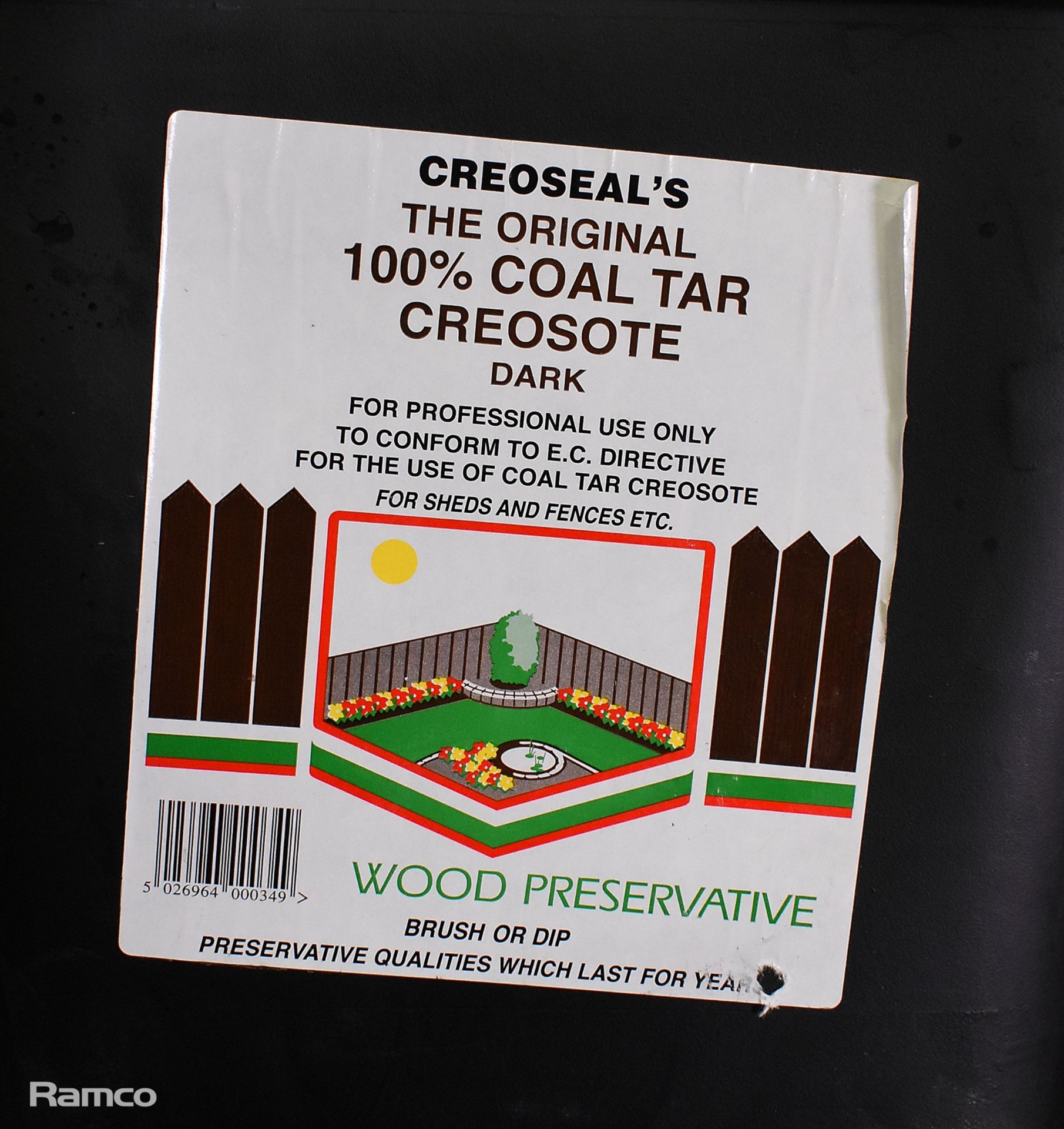 2x tubs of Creoseal 100% coal tar creosote - 20L dark - Image 2 of 2