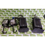 2x Spotlight Combi PC 500w/650w with barn doors, filter frame and 16A plug