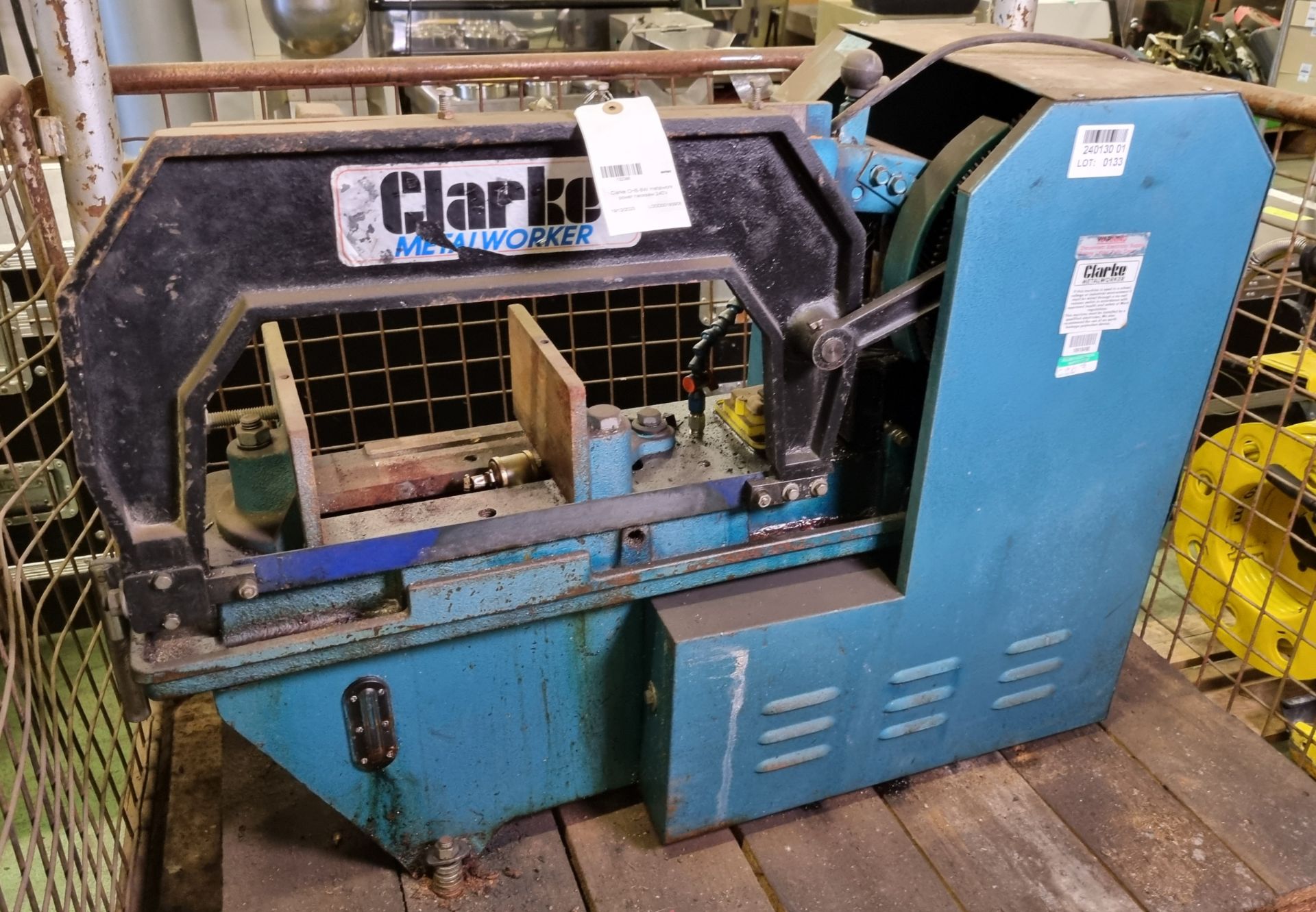 Clarke CHS-8W metalwork power hacksaw 240V - Image 3 of 7