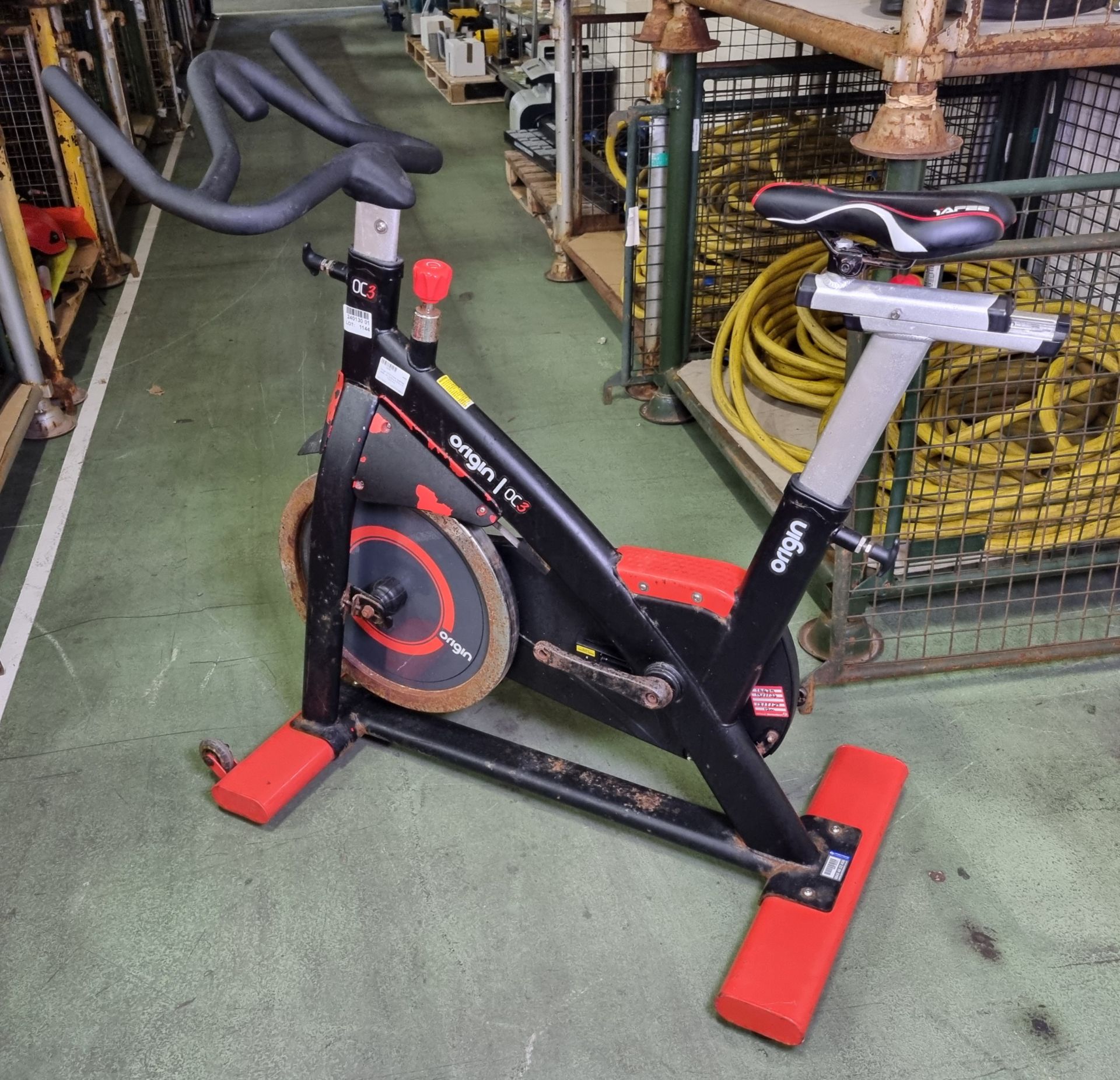 Origin OC3 indoor exercise bike - W 1070 x D 570 x H 1200 mm - IN NEED OF REPAIR