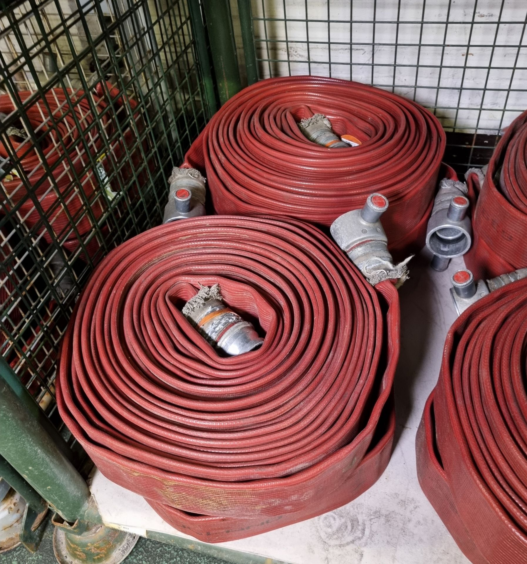 8x Angus Duraline 70mm lay flat hoses with couplings - approx 23 M in length - Image 4 of 4