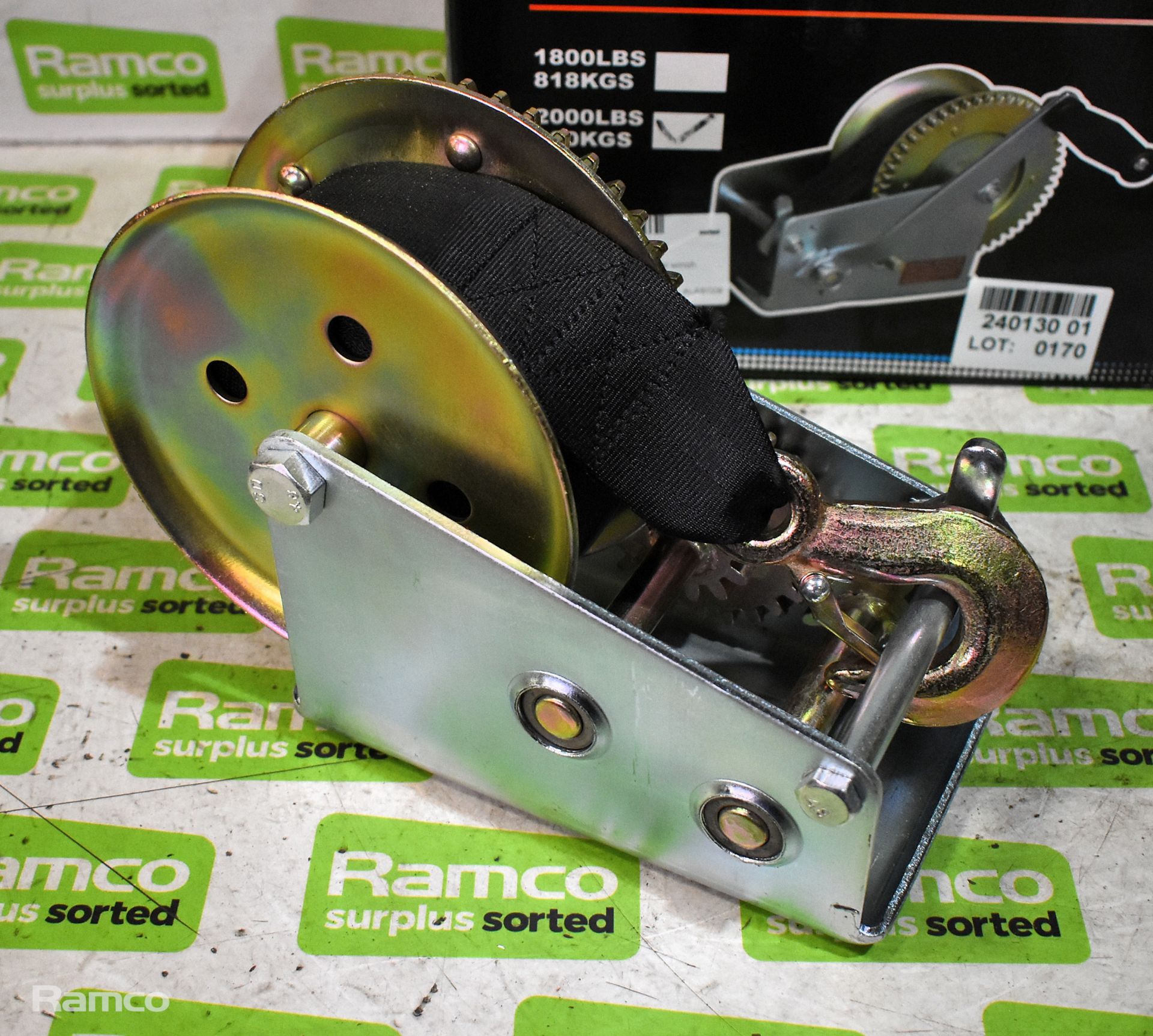 900kg Gear winch - unbranded - Image 3 of 4