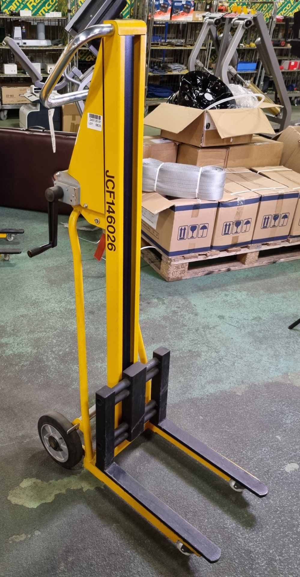 PM120 hand operated lift trolley 120 kg capacity - lift height 1050 mm - Bild 6 aus 6