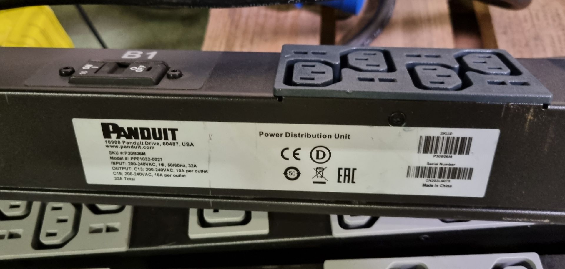 5x Panduit PP01032-0027 power distribution units - Bild 5 aus 5