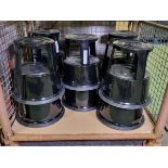 10x Geprufte Sicherheit plastic kick steps - diameter: 400mm, height: 430mm