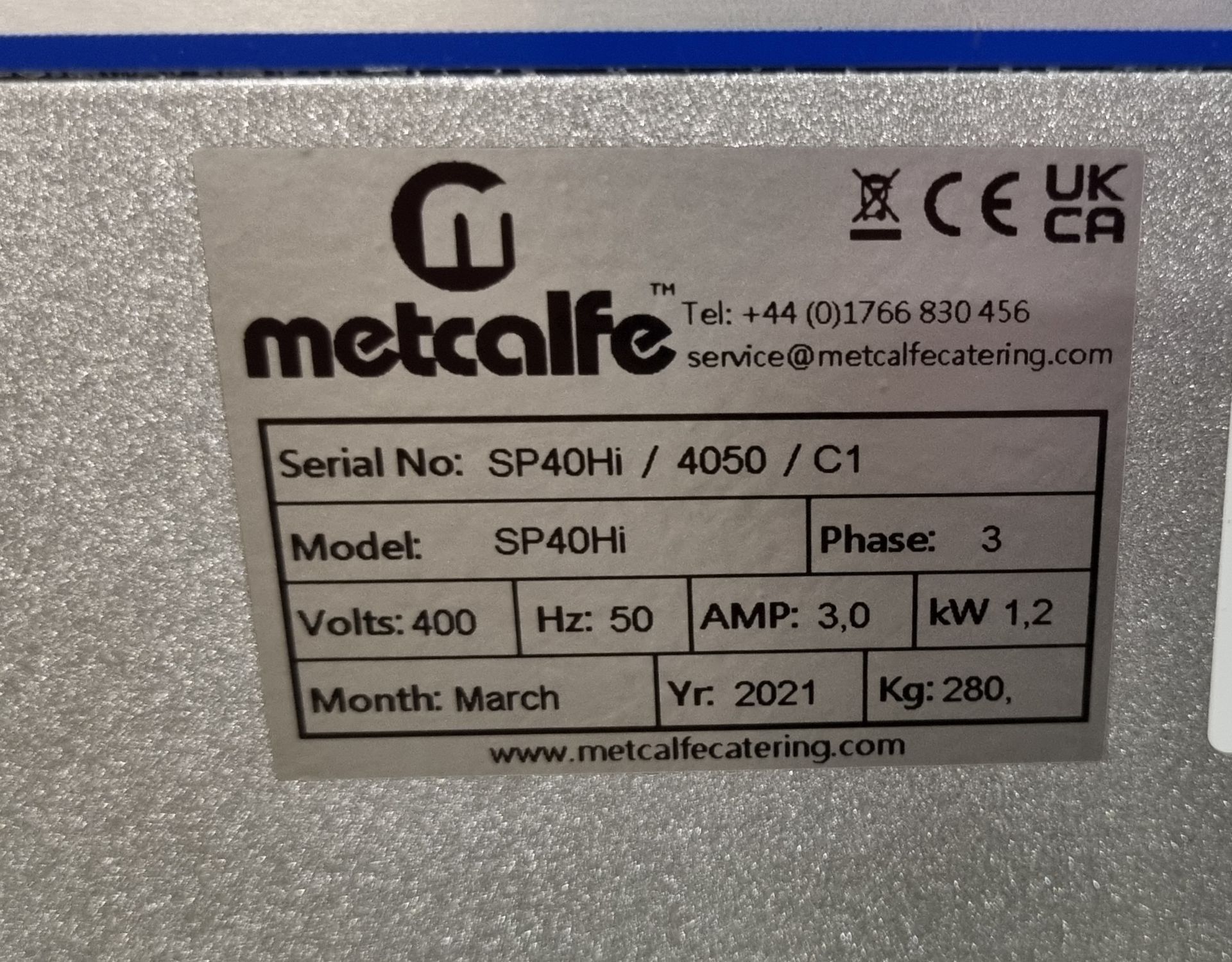 Metcalfe SP-40HI 3-speed 40 litre planetary mixer - L 720 x W 630 x H 1300mm - Bild 5 aus 7