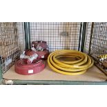Yellow high pressure hose - 45mm dia x 10m, Layflat fire hose - see description for details