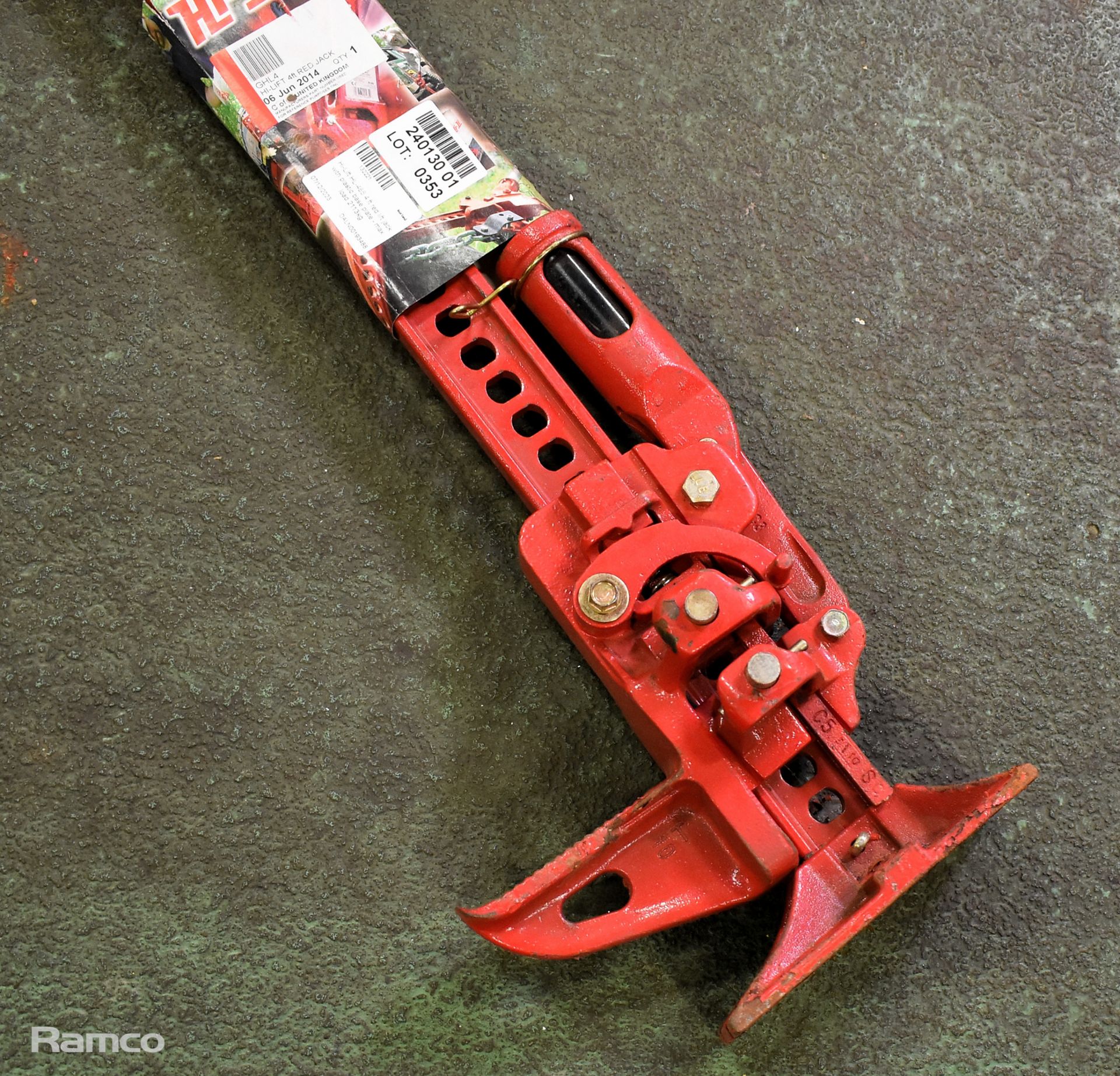Hi-Lift HL-485 4 ft red lift jack with plastic base plate - max load 2113 kg - Bild 2 aus 6
