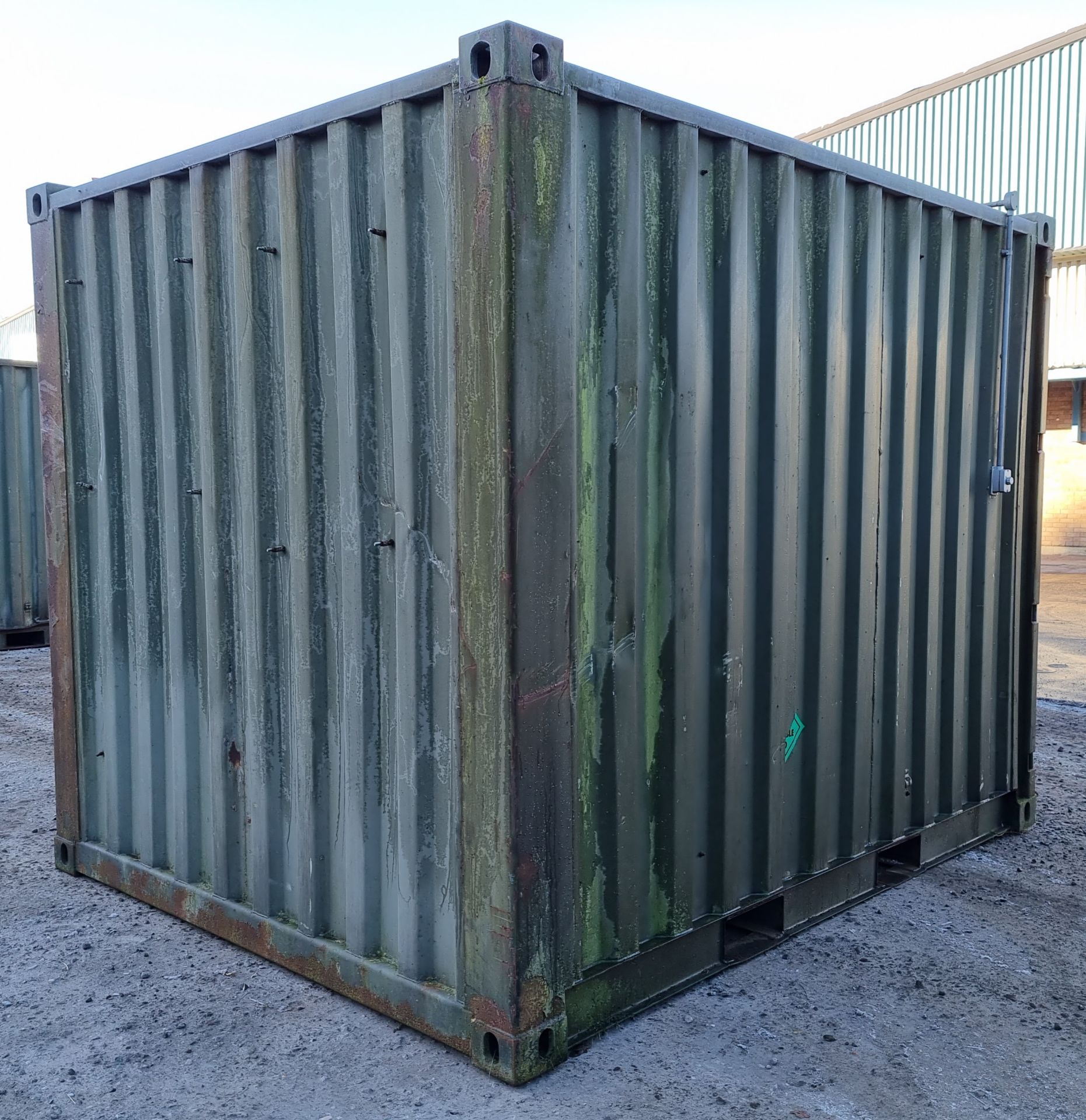 10 Foot shipping container - with external power hook up - see pictures for condition - Image 9 of 11