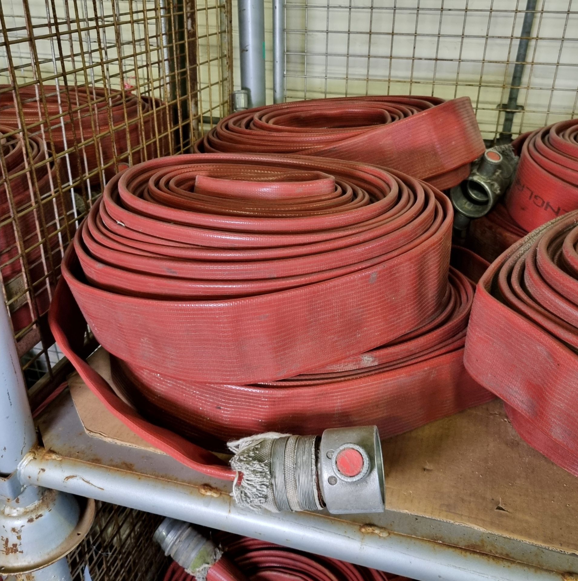 8x Angus Duraline 70mm lay flat hoses with couplings - approx 23 M in length - Image 4 of 5