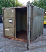 10 Foot shipping container - see pictures for condition