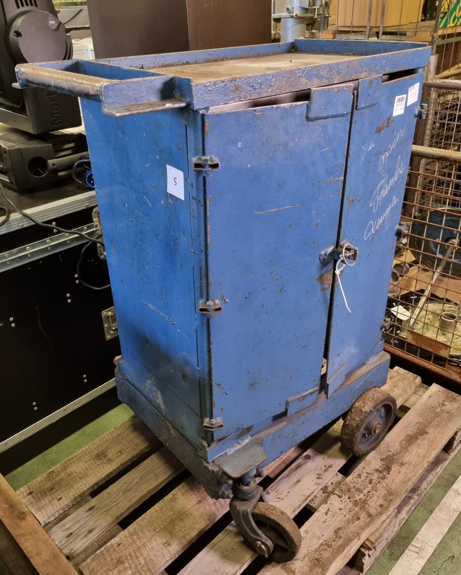 Blue mobile tool trolley - W 770 x D 400 x H 1090mm - Image 2 of 5