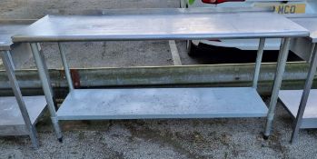 Stainless steel preparation table - W 1830 x D 610 x H 950 mm