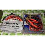 2 sets of Heavy duty jump leads