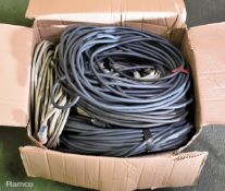 Box of mixed VGA cables - 2x 30m, 2x 20m, 1x 15m, 6x 10m, 8x3m