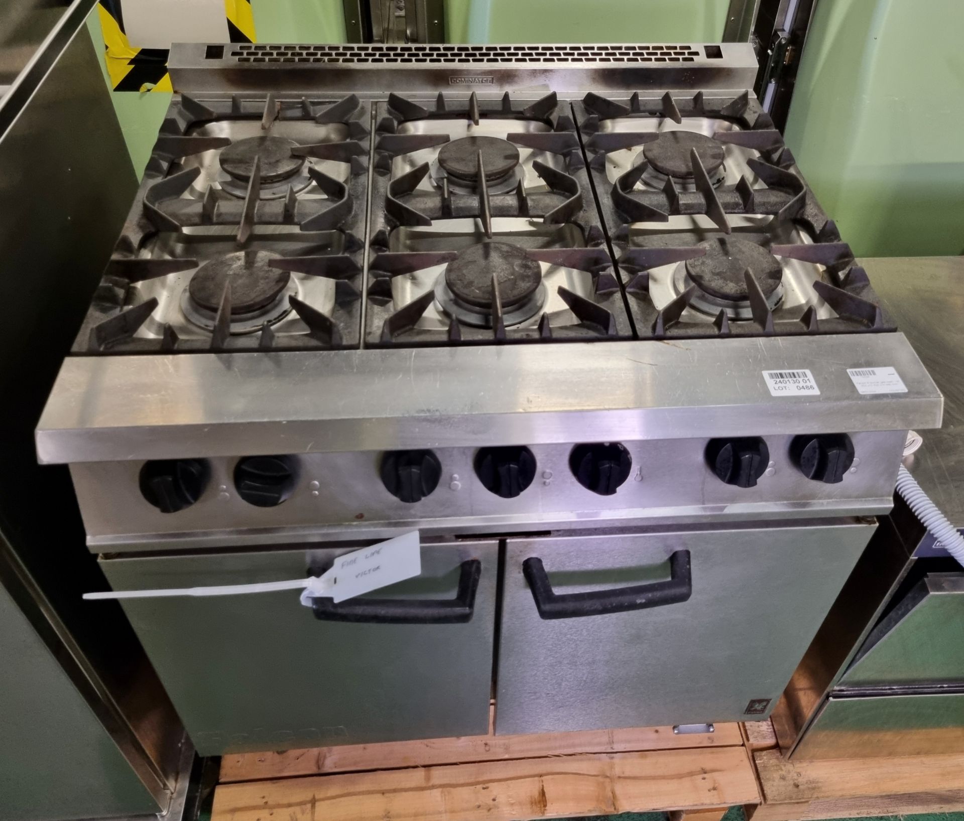 Falcon 6 burner gas oven - W 900 x D 820 x H 940 mm - Image 2 of 4