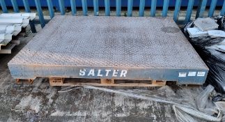 Salter electronic weighing platform scales - W 1500 x D 1260 x H 190 mm