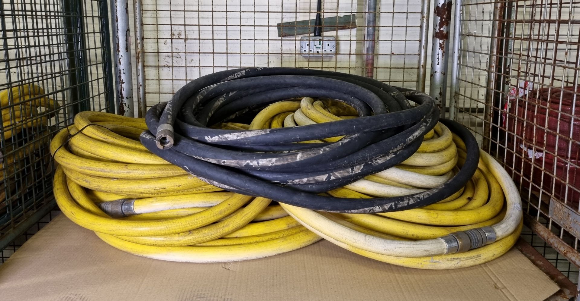 4x Continental yellow booster hoses - 22mm / 55 bar - approx. 20 M, Premier HP fire hose